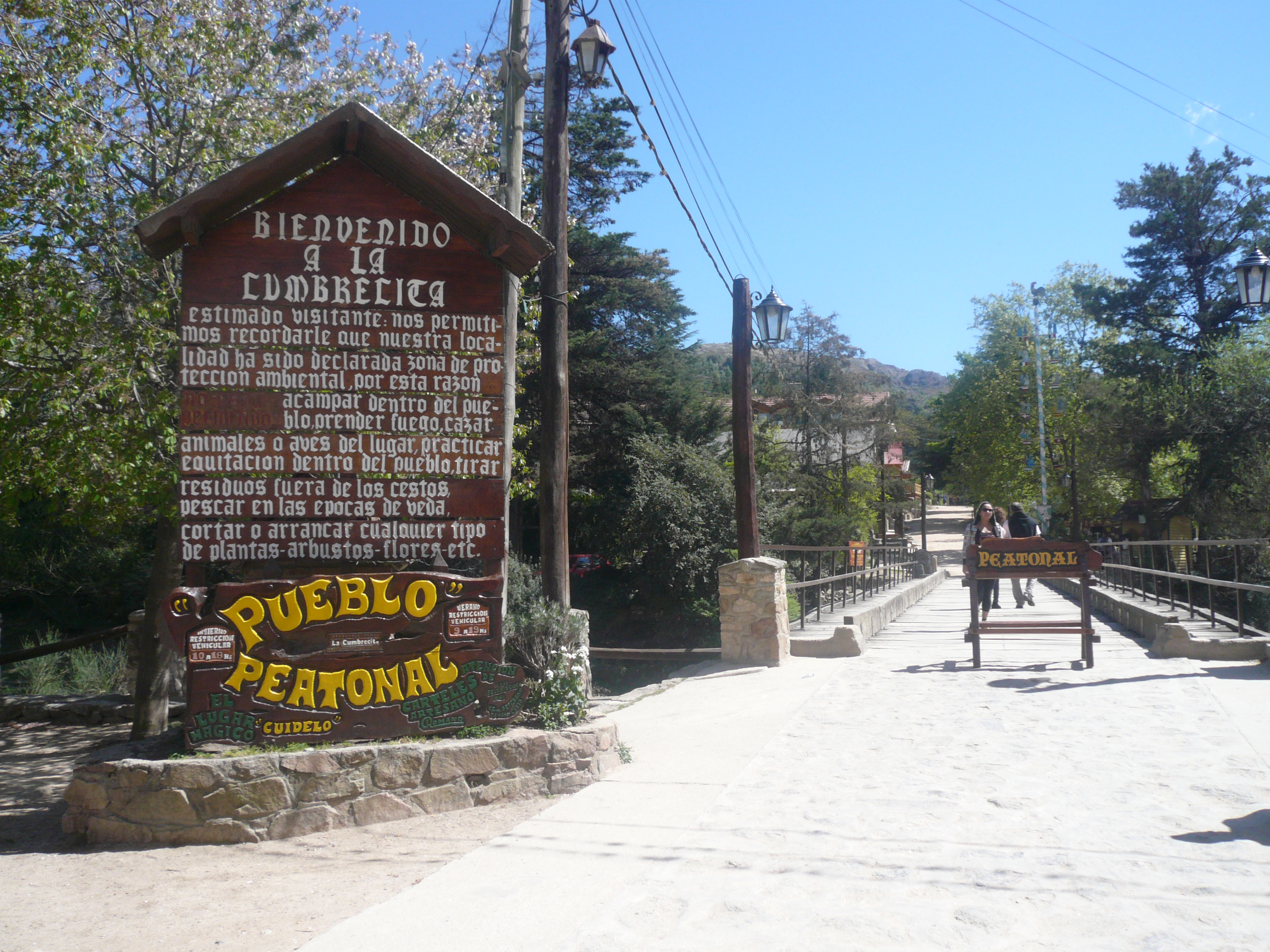 Entrada a La Cumbrecita